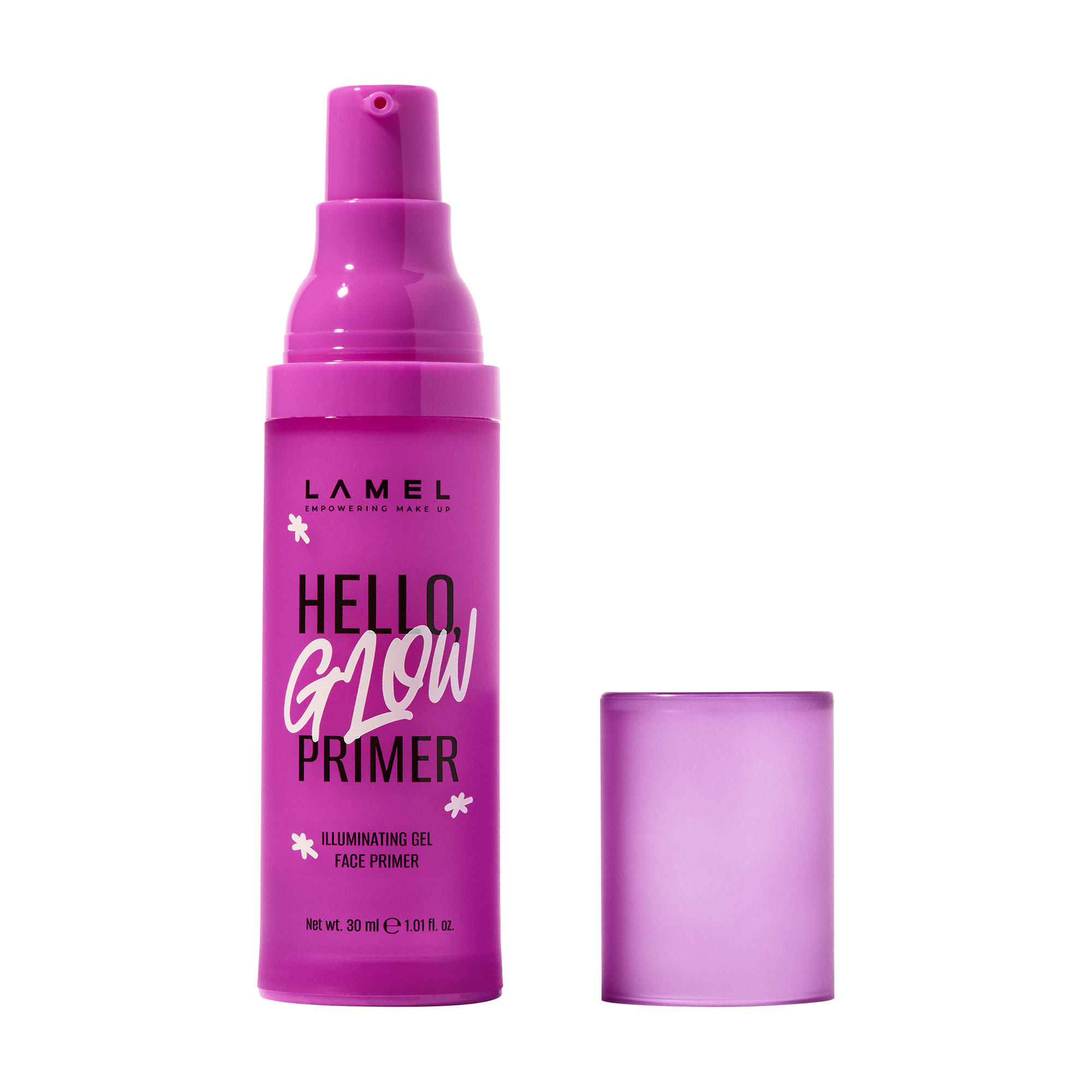 Праймер для обличчя LAMEL Make Up Hello Glow Illuminating Gel Face Primer 02, 30 мл